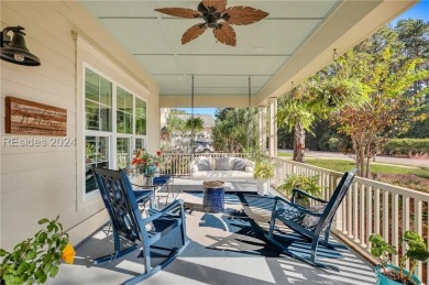 One of the most iconic homes with *THE* wrap-around front porch on Hampton Hall Club in South Carolina - for sale on GolfHomes.com, golf home, golf lot