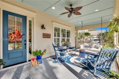 One of the most iconic homes with *THE* wrap-around front porch on Hampton Hall Club in South Carolina - for sale on GolfHomes.com, golf home, golf lot