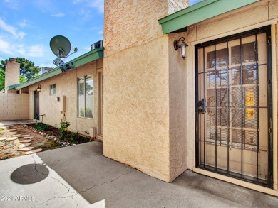 Step into this welcoming single-level townhome nestled in the on Bellaire Golf Club in Arizona - for sale on GolfHomes.com, golf home, golf lot