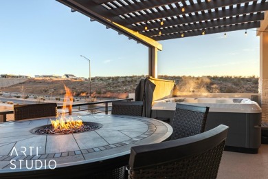 This SPECTACULAR home is nestled in the desirable Desert Color on Sunriver Golf Club in Utah - for sale on GolfHomes.com, golf home, golf lot