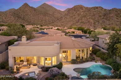 Perched on an elevated lot in private gated community of Trovas on Sanctuary Golf Course At WestWorld in Arizona - for sale on GolfHomes.com, golf home, golf lot