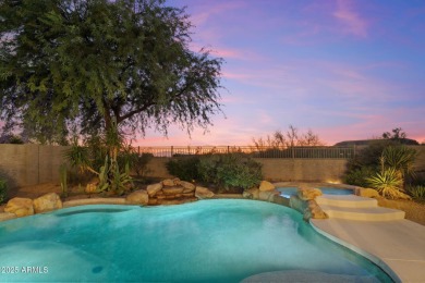 Perched on an elevated lot in private gated community of Trovas on Sanctuary Golf Course At WestWorld in Arizona - for sale on GolfHomes.com, golf home, golf lot