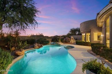 Perched on an elevated lot in private gated community of Trovas on Sanctuary Golf Course At WestWorld in Arizona - for sale on GolfHomes.com, golf home, golf lot