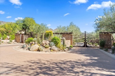 Perched on an elevated lot in private gated community of Trovas on Sanctuary Golf Course At WestWorld in Arizona - for sale on GolfHomes.com, golf home, golf lot