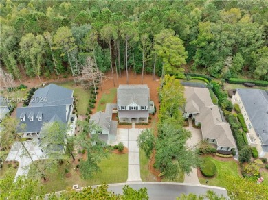 Completed in 2022, this beautiful 5 BR plus office home is on Berkeley Hall Golf Club in South Carolina - for sale on GolfHomes.com, golf home, golf lot