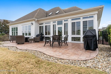 Modern luxury meets serene golf-course living in this immaculate on Members Club At St. James Plantation in North Carolina - for sale on GolfHomes.com, golf home, golf lot