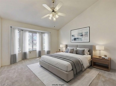 Set against sweeping mountain and golf course views, this on Highland Falls Golf Club in Nevada - for sale on GolfHomes.com, golf home, golf lot