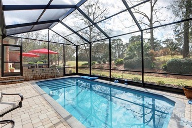 Sweeping Golf Course Views, new Screened-in Pool & Jacuzzi on Southbridge Golf Club in Georgia - for sale on GolfHomes.com, golf home, golf lot