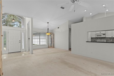 Discover this inviting 3-bedroom, 2-bath pool home nestled in on Sugarmill Woods Golf and Country Club in Florida - for sale on GolfHomes.com, golf home, golf lot