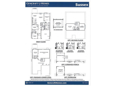 Custom Sussex Model *A* offered by Gemcraft Homes New on Captains Cove Golf and Yacht Club in Virginia - for sale on GolfHomes.com, golf home, golf lot