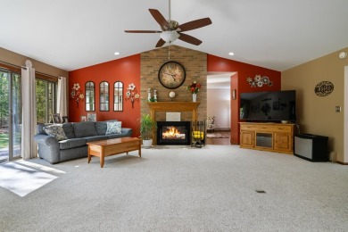 Beautifully crafted 3 bed, 2 full and 2 half bath home in the on Indian River Golf Club in Michigan - for sale on GolfHomes.com, golf home, golf lot