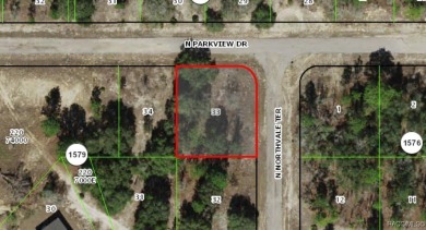 Oversized, corner lot available in Citrus Springs. Offers an on Pine Ridge Community Golf and Country Club in Florida - for sale on GolfHomes.com, golf home, golf lot