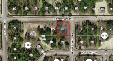 Oversized, corner lot available in Citrus Springs. Offers an on Pine Ridge Community Golf and Country Club in Florida - for sale on GolfHomes.com, golf home, golf lot