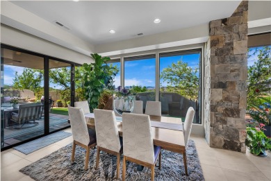 Stunning views and walls of glass bring the red rocks and on Entrada at Snow Canyon in Utah - for sale on GolfHomes.com, golf home, golf lot