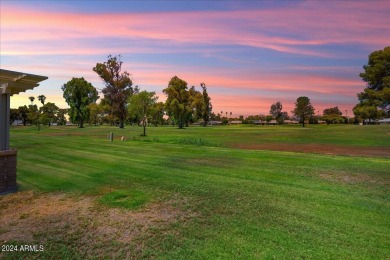 Double Fairway Home on the 10th hole.  This twin home has been on Sun City Country Club in Arizona - for sale on GolfHomes.com, golf home, golf lot