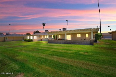 Double Fairway Home on the 10th hole.  This twin home has been on Sun City Country Club in Arizona - for sale on GolfHomes.com, golf home, golf lot