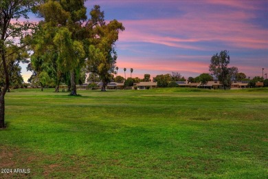 Double Fairway Home on the 10th hole.  This twin home has been on Sun City Country Club in Arizona - for sale on GolfHomes.com, golf home, golf lot