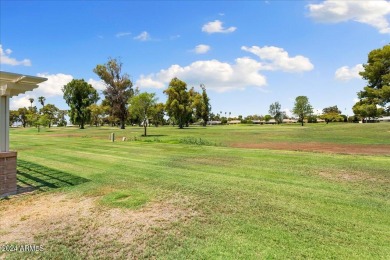 Double Fairway Home on the 10th hole.  This twin home has been on Sun City Country Club in Arizona - for sale on GolfHomes.com, golf home, golf lot