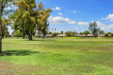 Double Fairway Home on the 10th hole.  This twin home has been on Sun City Country Club in Arizona - for sale on GolfHomes.com, golf home, golf lot