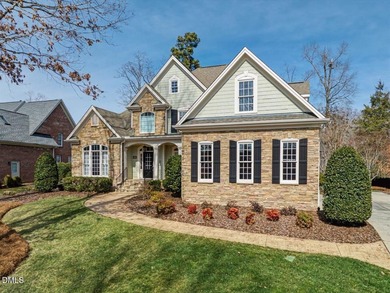 Welcome to an extraordinary custom home in The Preserve at on The Preserve At Jordan Lake Golf Club in North Carolina - for sale on GolfHomes.com, golf home, golf lot