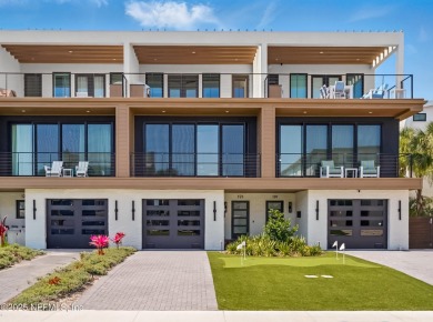 Stunning 3-story oceanview townhome, just one block from the on Jacksonville Beach Golf Course in Florida - for sale on GolfHomes.com, golf home, golf lot