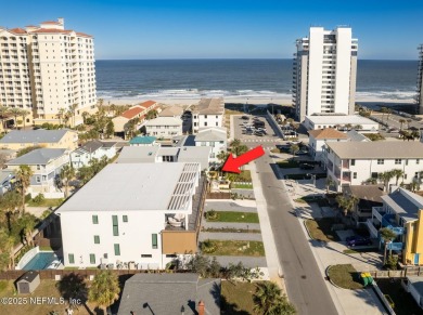 Stunning 3-story oceanview townhome, just one block from the on Jacksonville Beach Golf Course in Florida - for sale on GolfHomes.com, golf home, golf lot