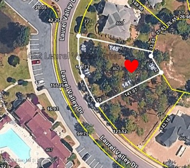 Beautiful golf course homesite located on the third hole tee box on Rivers Edge Golf Club in North Carolina - for sale on GolfHomes.com, golf home, golf lot