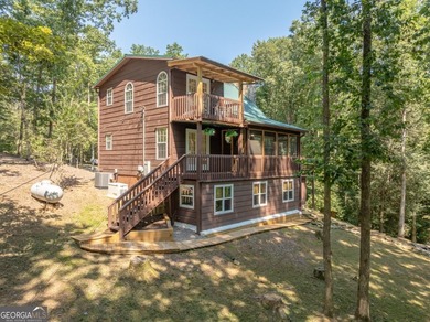 Come home to this impeccably maintained 3 BR/3 BA mountain cabin on White Path Golf Club in Georgia - for sale on GolfHomes.com, golf home, golf lot