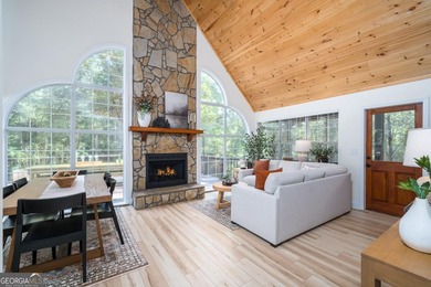 Come home to this impeccably maintained 3 BR/3 BA mountain cabin on White Path Golf Club in Georgia - for sale on GolfHomes.com, golf home, golf lot