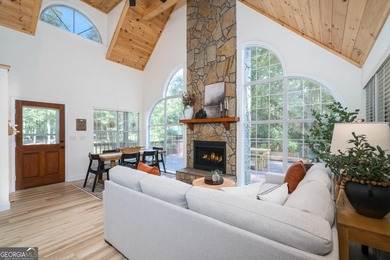 Come home to this impeccably maintained 3 BR/3 BA mountain cabin on White Path Golf Club in Georgia - for sale on GolfHomes.com, golf home, golf lot