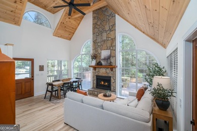 Come home to this impeccably maintained 3 BR/3 BA mountain cabin on White Path Golf Club in Georgia - for sale on GolfHomes.com, golf home, golf lot