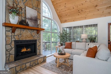 Come home to this impeccably maintained 3 BR/3 BA mountain cabin on White Path Golf Club in Georgia - for sale on GolfHomes.com, golf home, golf lot