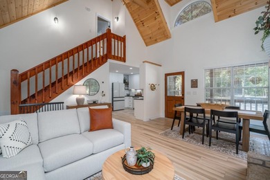 Come home to this impeccably maintained 3 BR/3 BA mountain cabin on White Path Golf Club in Georgia - for sale on GolfHomes.com, golf home, golf lot