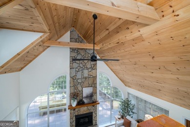 Come home to this impeccably maintained 3 BR/3 BA mountain cabin on White Path Golf Club in Georgia - for sale on GolfHomes.com, golf home, golf lot