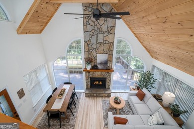 Come home to this impeccably maintained 3 BR/3 BA mountain cabin on White Path Golf Club in Georgia - for sale on GolfHomes.com, golf home, golf lot