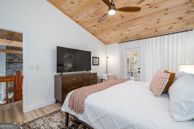 Come home to this impeccably maintained 3 BR/3 BA mountain cabin on White Path Golf Club in Georgia - for sale on GolfHomes.com, golf home, golf lot