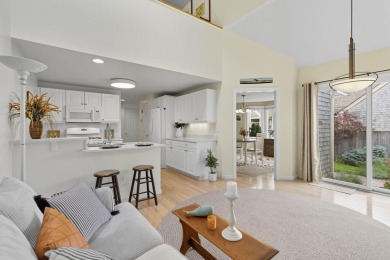 Popular D model townhome overlooking the 1st tee and fairway in on  in Massachusetts - for sale on GolfHomes.com, golf home, golf lot