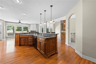 Custom Reverse 1.5 Story home situated perfectly on a private on Tiffany Greens Golf Club in Missouri - for sale on GolfHomes.com, golf home, golf lot