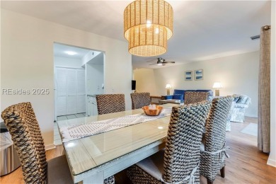 Freshly painted with new LVP and brand-new carpet in June 2023 on Palmetto Dunes Golf Course and Resort in South Carolina - for sale on GolfHomes.com, golf home, golf lot