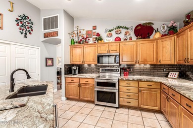 Timeless, BRICK PAVED DRIVEWAY leads you to this LOVELY, move-in on Oakwood Golf Club  in Arizona - for sale on GolfHomes.com, golf home, golf lot
