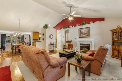 Beautiful 3-bedroom, 2-bath home with a finished bonus room over on Carolina Trace Country Club in North Carolina - for sale on GolfHomes.com, golf home, golf lot