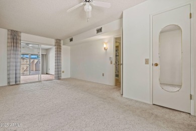 Street facing 2 bed/2 bath Patio Home in a  fantastic location on Sun City-Willow Creek / Willow Brook  in Arizona - for sale on GolfHomes.com, golf home, golf lot