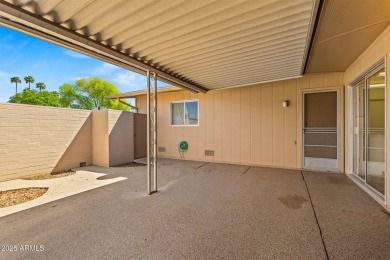 Street facing 2 bed/2 bath Patio Home in a  fantastic location on Sun City-Willow Creek / Willow Brook  in Arizona - for sale on GolfHomes.com, golf home, golf lot