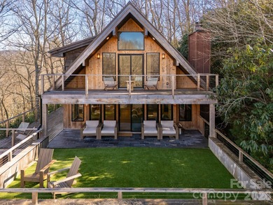 Stunning, Mountain-Modern Retreat in the Private, gated enclave on Connestee Falls Golf Club in North Carolina - for sale on GolfHomes.com, golf home, golf lot