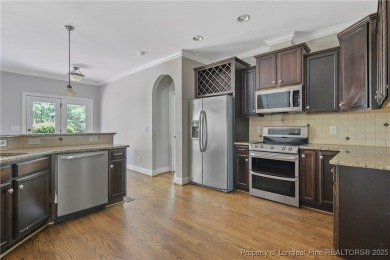 Stunning, semi-custom home located in the highly sought gated on Anderson Creek Golf Club in North Carolina - for sale on GolfHomes.com, golf home, golf lot