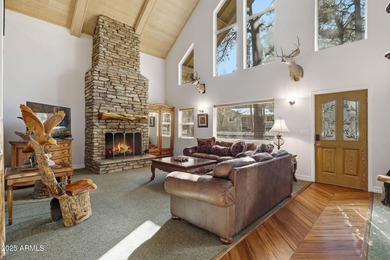 Experience mountain luxury and serene golf course living in this on Pinetop Lakes Golf and Country Club in Arizona - for sale on GolfHomes.com, golf home, golf lot