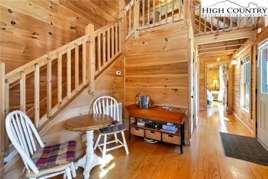 This beautifully maintained and furnished Blue Ridge Log Cabin on Beech Mountain Club in North Carolina - for sale on GolfHomes.com, golf home, golf lot