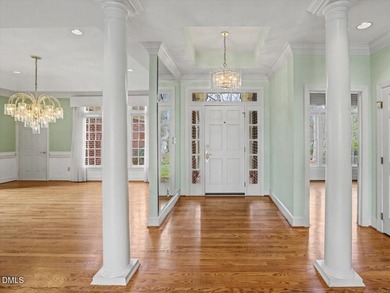 Overlooking the 16th fairway in the prestigious Treyburn golf on Treyburn Country Club in North Carolina - for sale on GolfHomes.com, golf home, golf lot