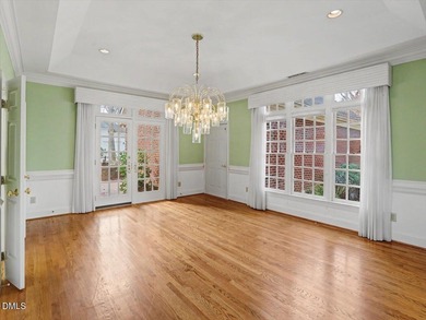 Overlooking the 16th fairway in the prestigious Treyburn golf on Treyburn Country Club in North Carolina - for sale on GolfHomes.com, golf home, golf lot