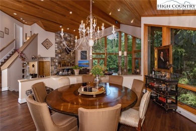This beautiful, unique home is located on the 13th hole of the on Elk River Club in North Carolina - for sale on GolfHomes.com, golf home, golf lot